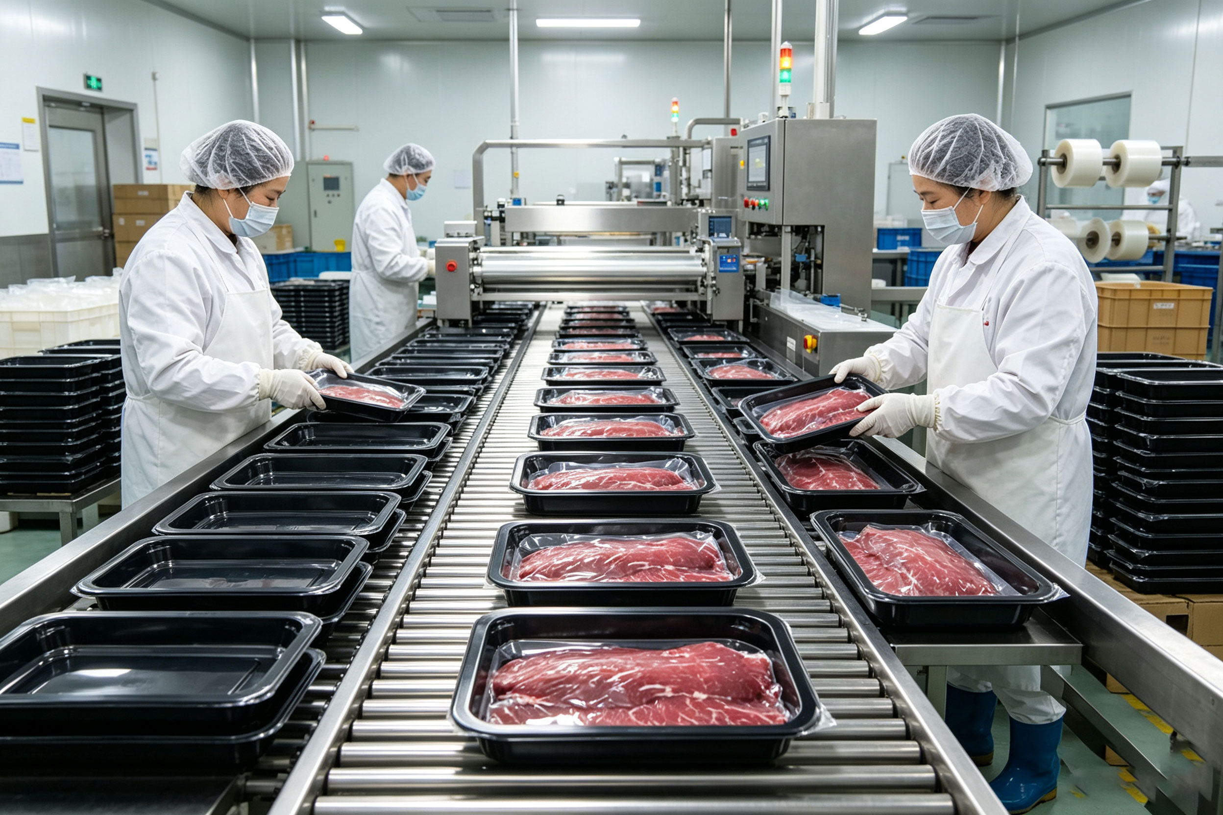 Skin seal meat tray