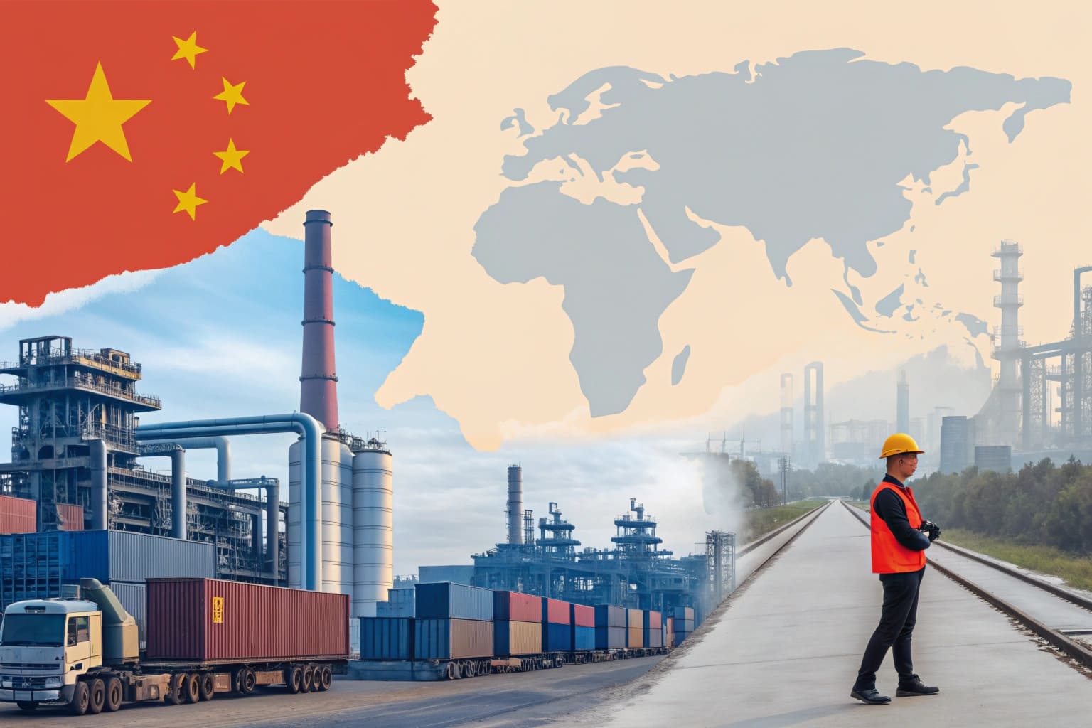 US-China Trade War Impact Cargo ships at a port, symbolizing global trade shifts