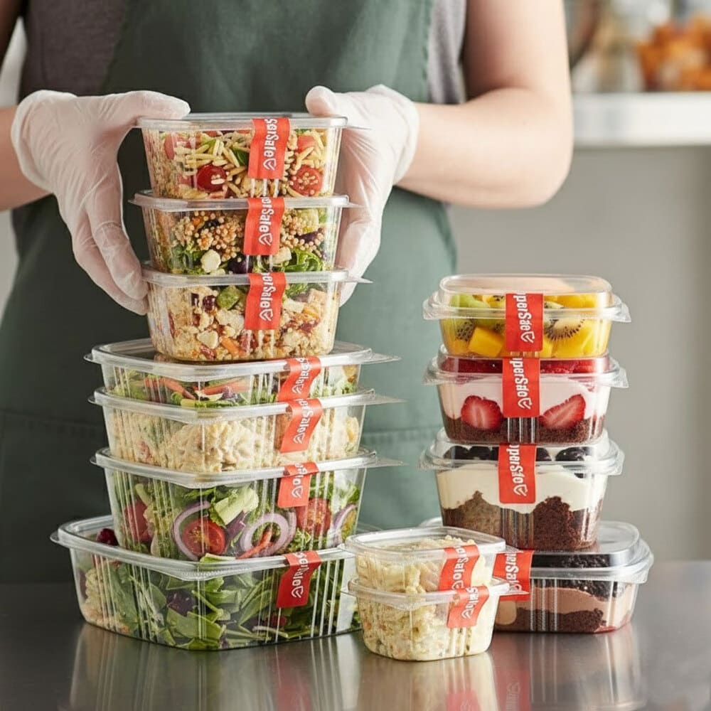 Deli Food Clear Hinged Food Container
