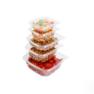 8/12/16/24/32/48oz Hinged Rectangular Food Container For Grab & Go Food