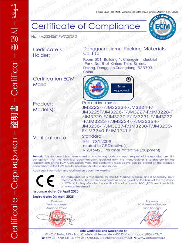 CE Certificate