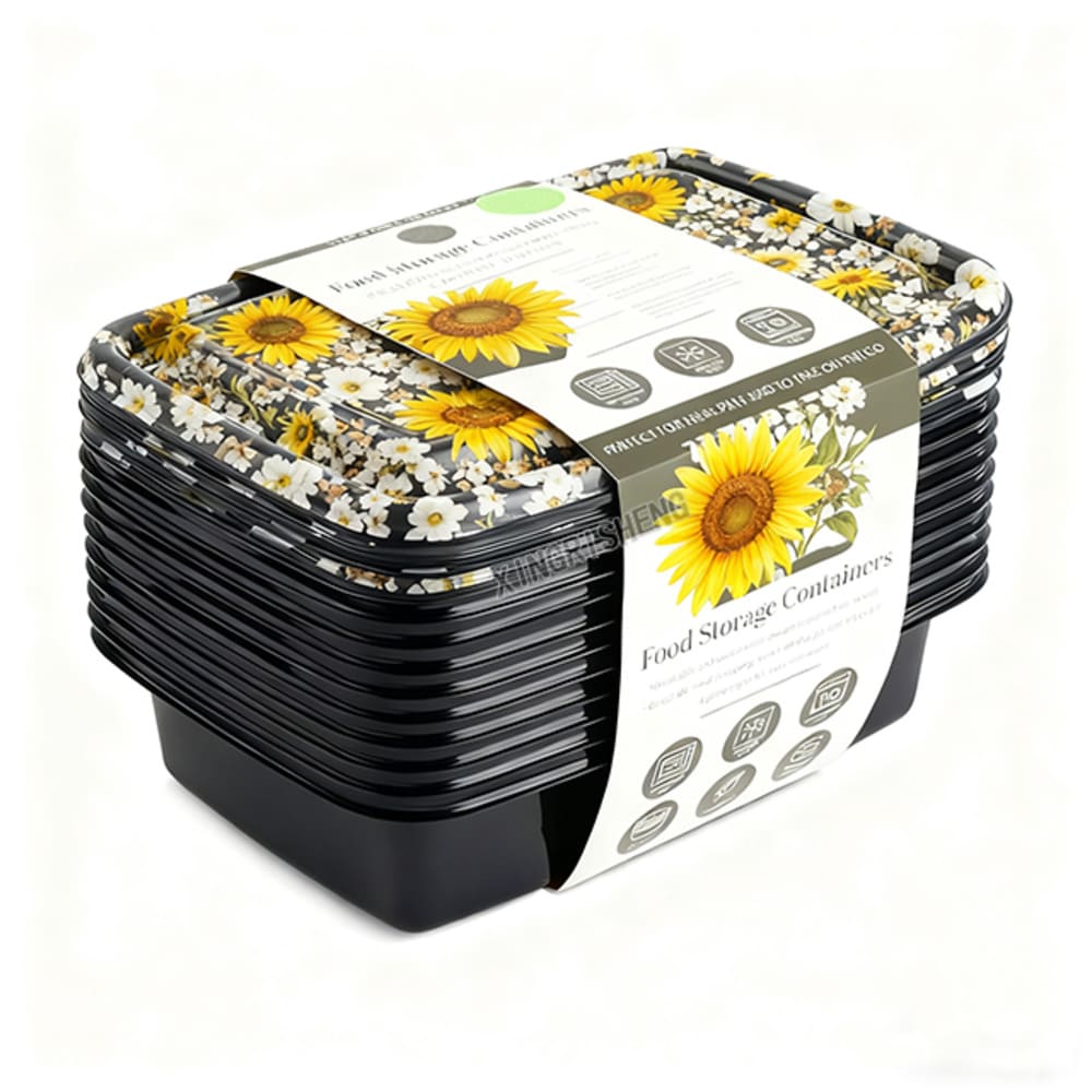 33oz OEM/ODM Laminated Film 12 Pcs BPA Free Plastic Food Storage Sets for Supermarkets