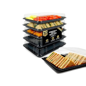 Sandwich Buffet Party Platter Trays With Lids