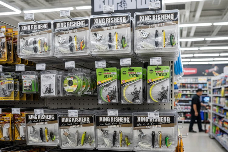 plastic blister package for fishing lure