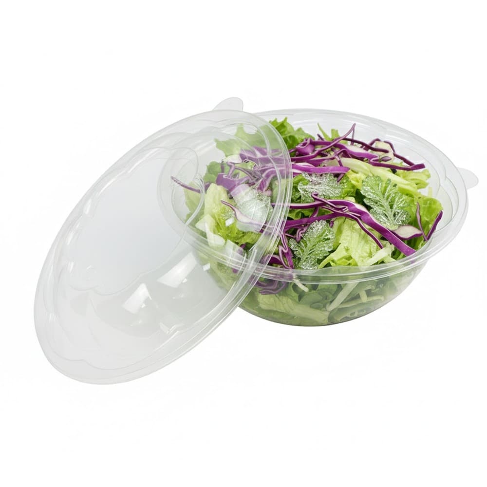 48oz Transparent Salad Bowl Container with Lid