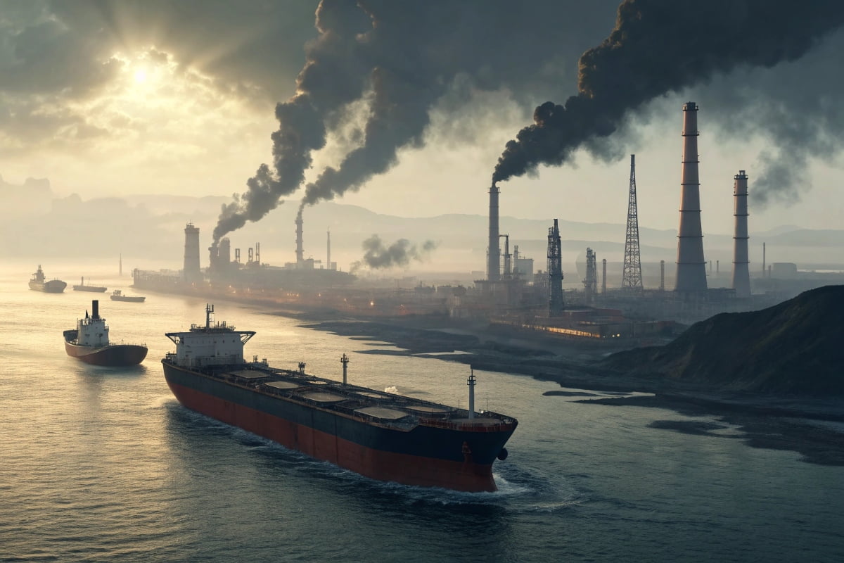 Oil tanker blocked at sea due to conflict Oil tanker blocked at sea