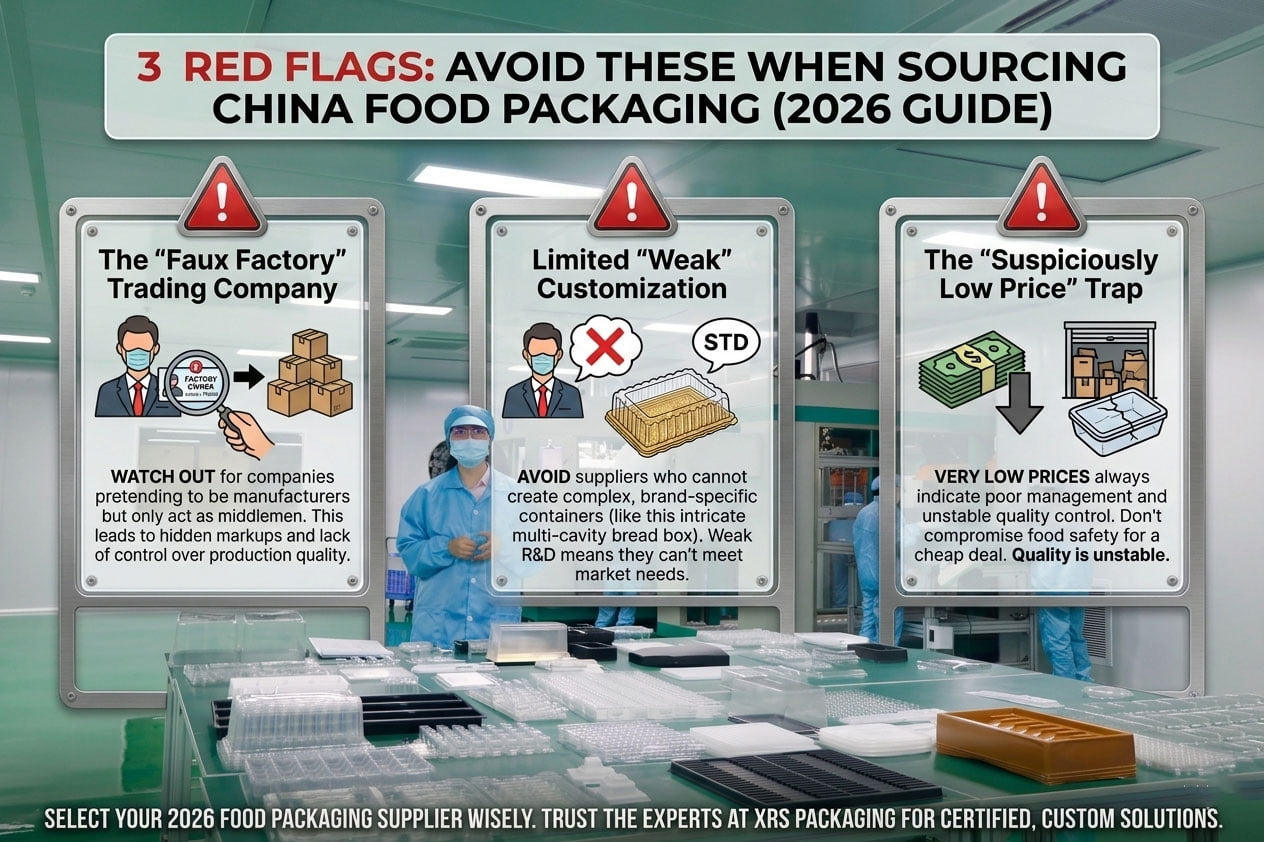 3 Red Flags Food Packaging Sourcing red flags food packaging china