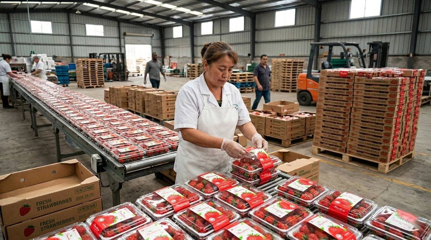 Clear Strawberry Packing Box