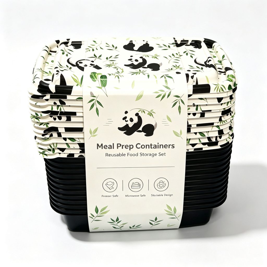 Floral Print Reusable Microwave Safe BPA Free Stackable Meal Prep Bento Lunch Box Food Storage Container