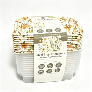 Food‑Grade Custom Full‑Print Meal Prep Containers